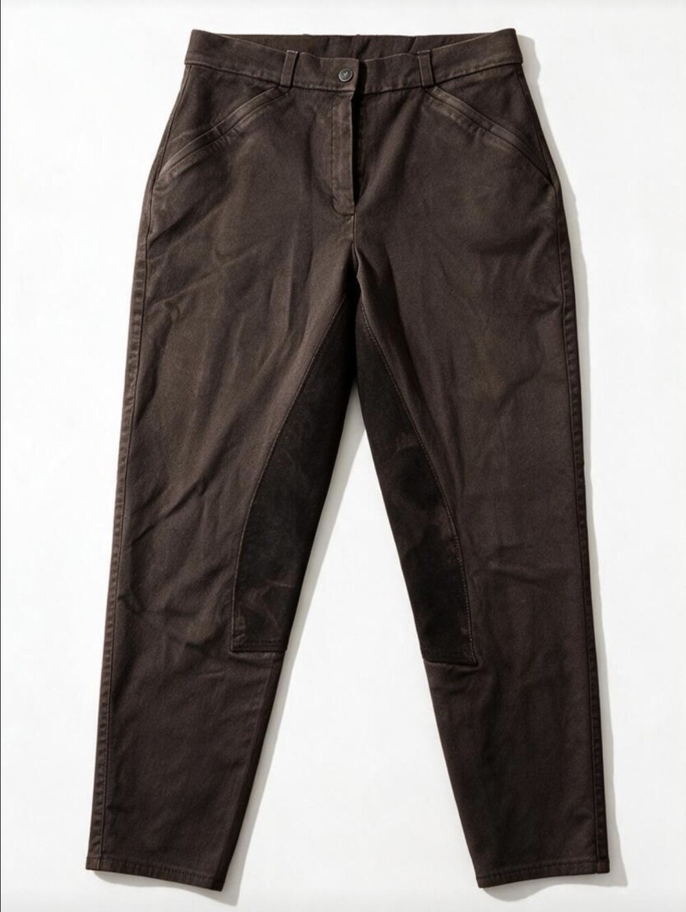 Trainer's Choice Womens Rachel Brown Knee Patch Riding Breeches Pants 30R
